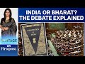 Government planning to rename india to bharat  vantage with palki sharma