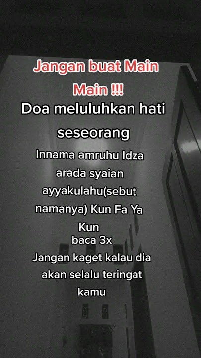 Doa Meluluhkan Hati Seseorang