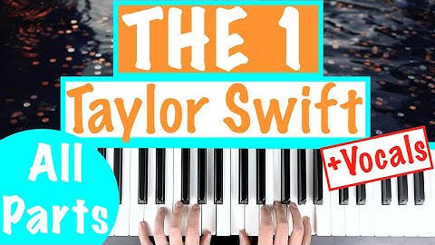 How to play THE 1 - Taylor Swift Piano Chords Accompaniment Tutorial