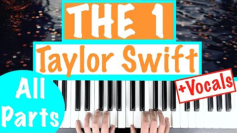 How to play THE 1 - Taylor Swift Piano Chords Accompaniment Tutorial