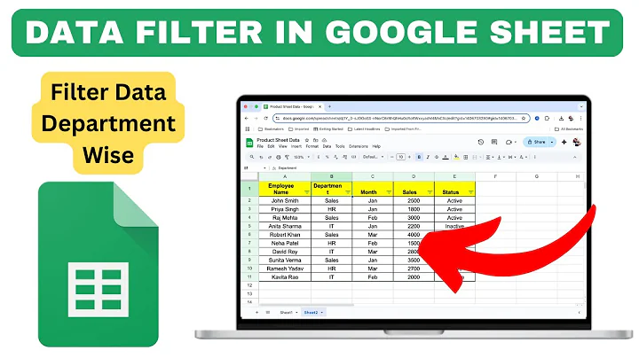 How to Filter Data in Google Sheets | Easy Google Sheets Filter Tutorial with Example