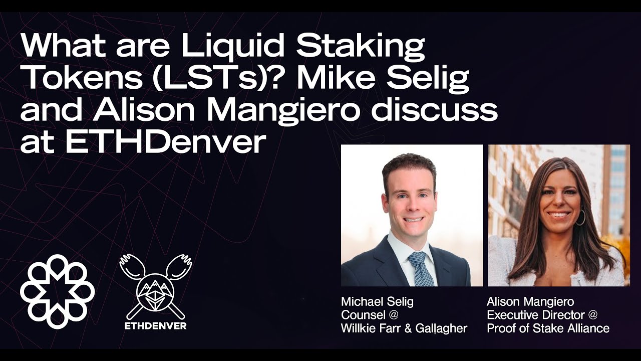 What are Liquid Staking Tokens (LSTs)? Mike Selig and Alison Mangiero  discuss at ETHDenver · Liquid Collective
