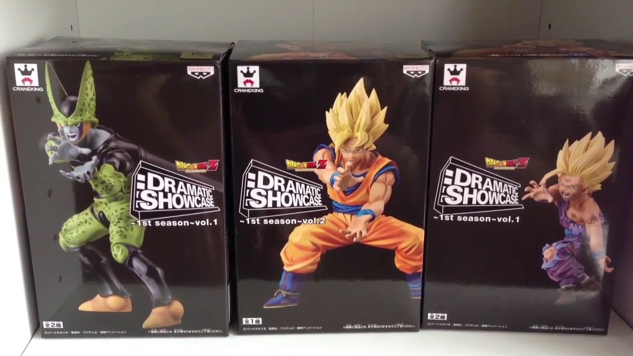 Set 3 Figuren DRAGON BALL Z Dramatic Showcase Gohan Goku Super Saiyan 