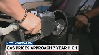 Gas prices approach 7 year high