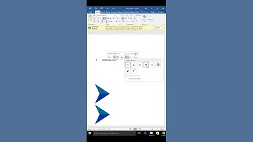 How to add bullets in MS word
