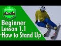 Beginner skiing lessons 11  best tip to stand up