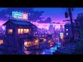 A Quiet Rainy Night in Japan 🌧️ Lofi Beats to Study, Sleep and Stay Calm | The Japanese Town