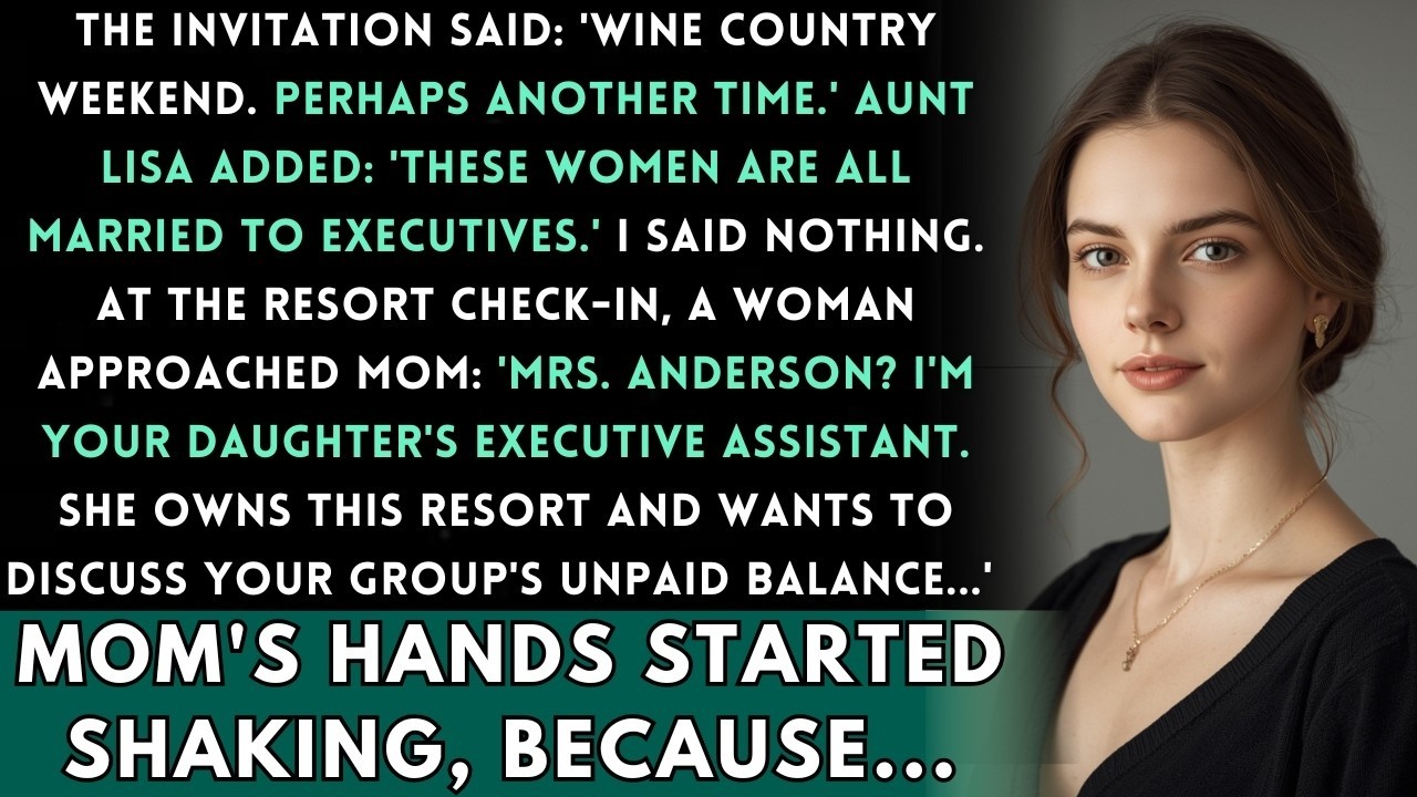 My Mom's Book Club Retreat Said 'You Wouldn't Fit In' — Then My Executive Assistant Found Her...