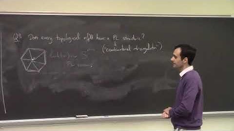 Triangulations of manifolds - Ciprian Manolescu