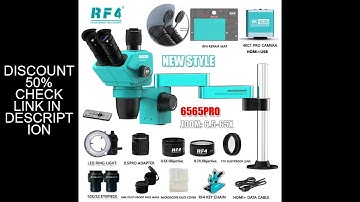 RF4 Precise Locking Magnification Zoom 360 ° Rotation Adjustable Swing Arm Universal Trinocular Ster