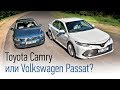 Новая Toyota Camry управляется лучше, чем Volkswagen Passat?