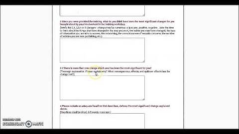 VIDEO TRAINING MOST SIGNIFICANT CHANGE