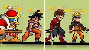 All Characters Dizzy Animations (Including King Dedede) - Super Smash Flash 2 v1.4