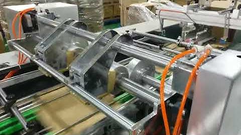 Full Servo Automatic Hamburger Box Making Machine Carton Erecting Machine for Food Food Packaging