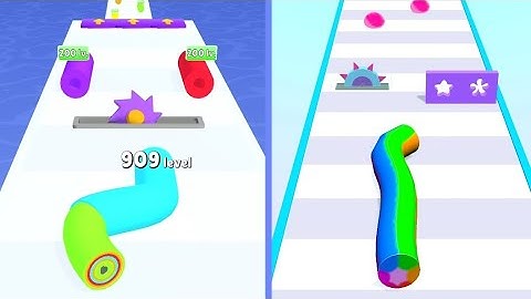 Max Level Satisfying Mobile Games | Layer Runner vs Handmade Candy Run - Asmr Gameplay