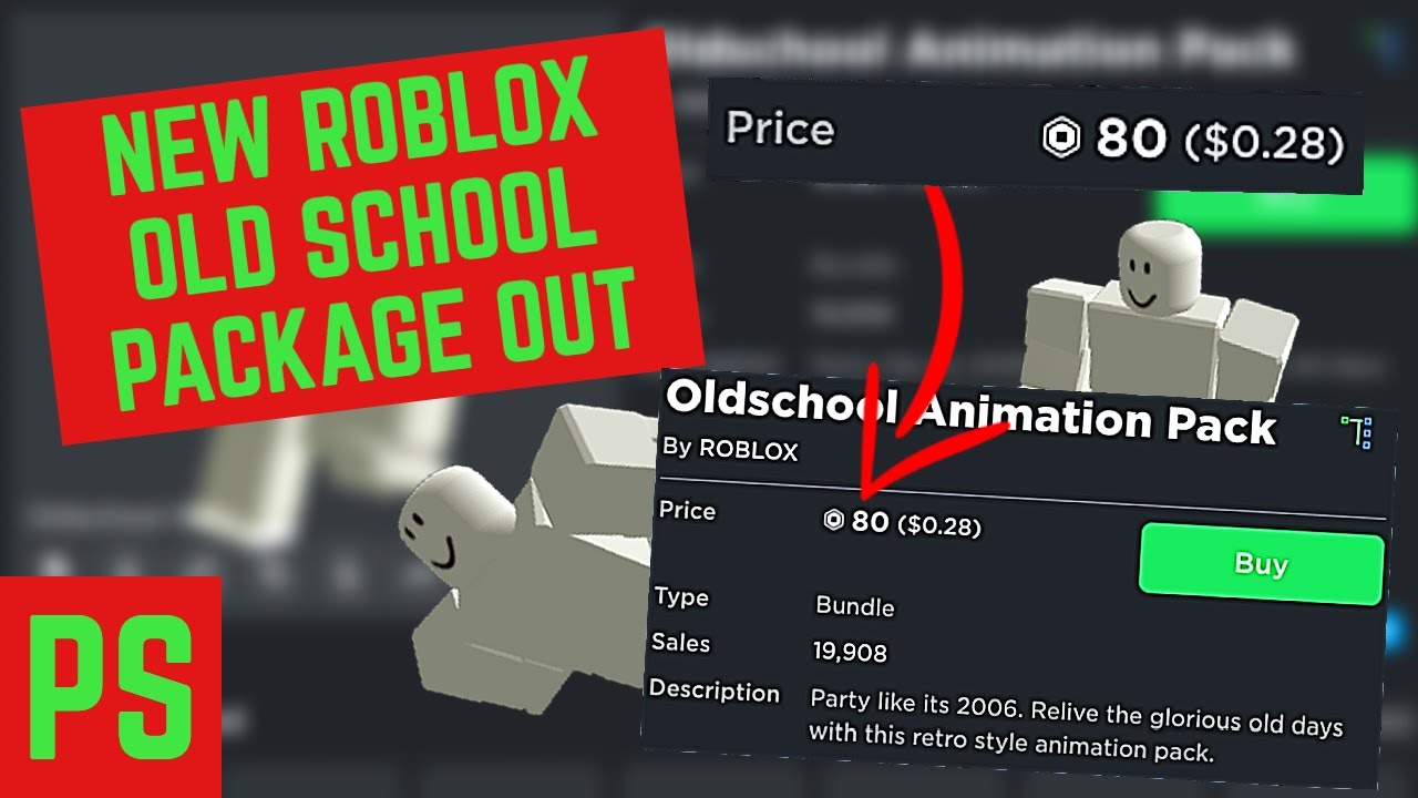 New Roblox Old School Animation Package Released Not A Free Animation Youtube - roblox old school animation