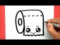 how to draw a cute Tissue very easy, draw cute things