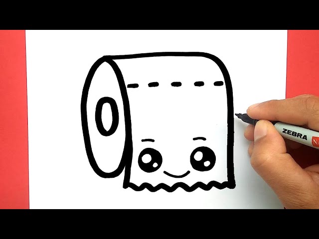 How to draw a cute Tissue very easy, draw cute things 