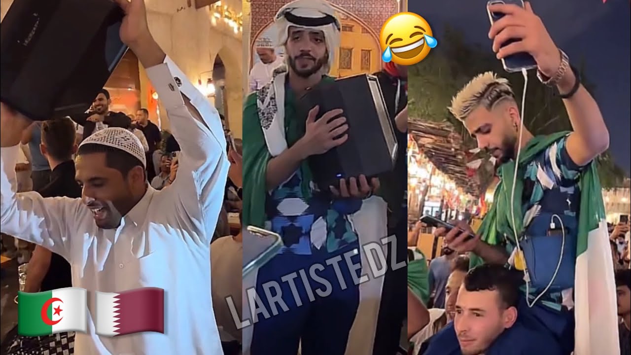 Manini moul lbaf Qatar 🇶🇦🇩🇿2022مانيني يخلطها مع القطريين الجزائريين مراييل😂🔥
