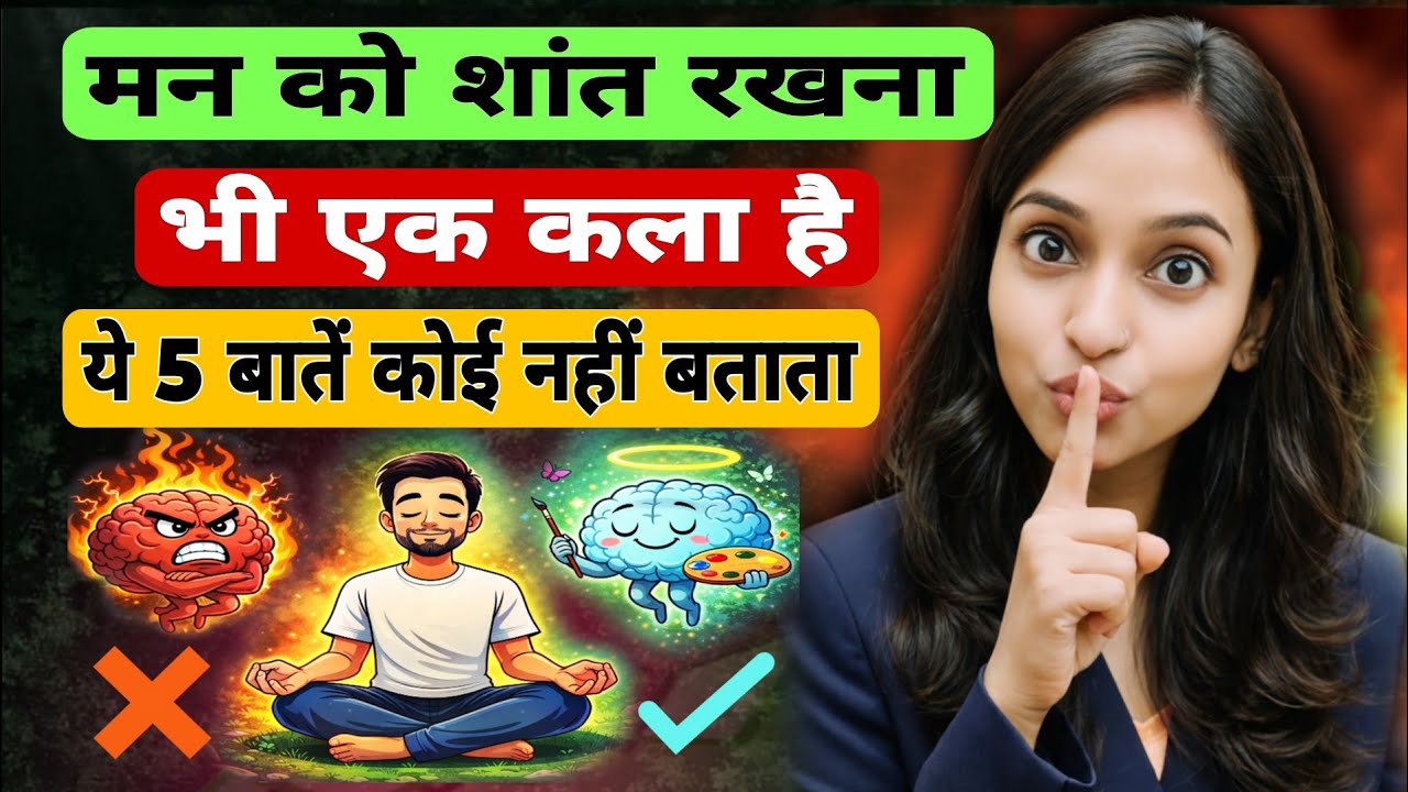 दिमाग शांत रखने के 5 आसान तरीके | Overthinking Stop Hindi