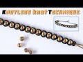 Amazing Knotless Knot Technique to Make a Shamballa Pearl Beaded Friendship Bracelet - DIY Macrame