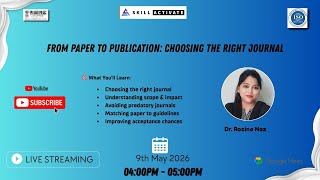 From Paper to Publication: Choosing the Right Journal