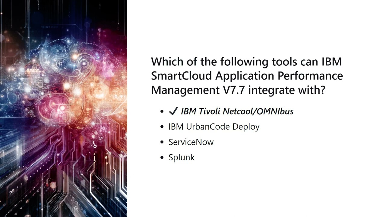 C2010 515 IBM SmartCloud Application Performance Management V7 7 Fundamentals Exam