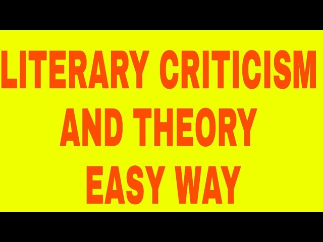 #literarycriticism Complete LITERARY CRITICISM for Ugc Net English |tgt|pgt