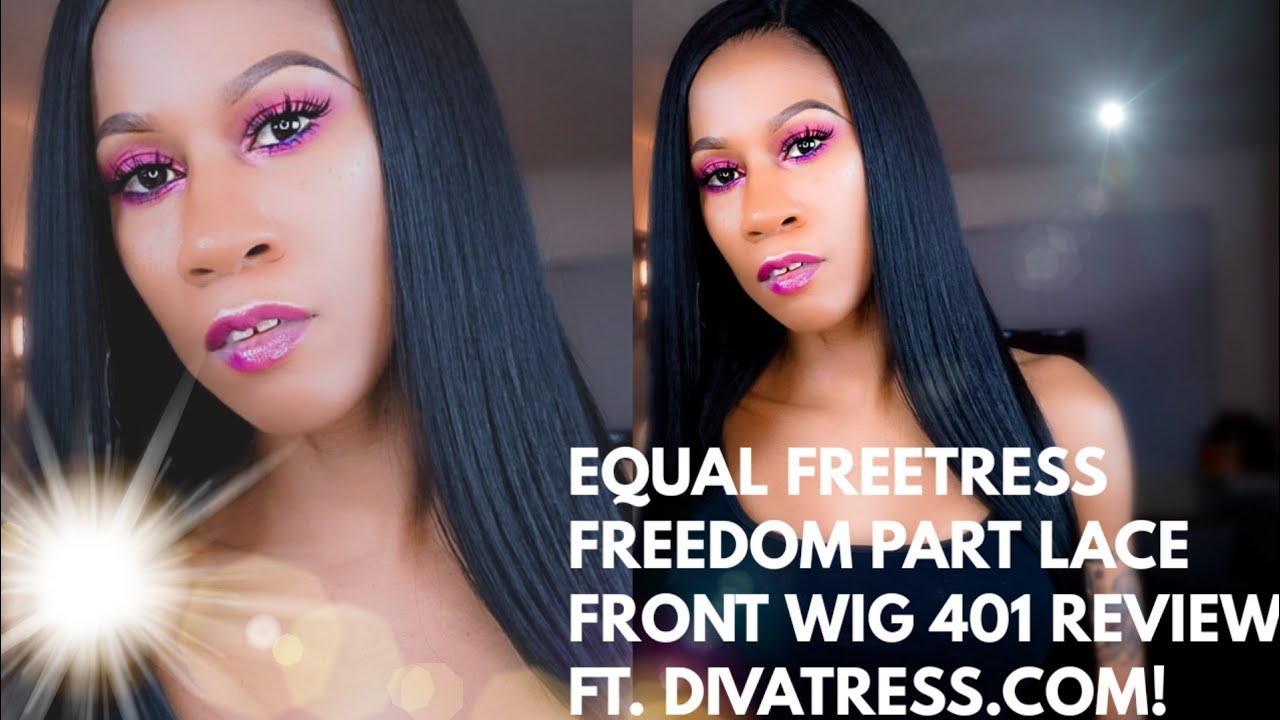 BONE STRAIGHT SLAYAGE!!! EQUAL FREETRESS FREEDOM PART LACE WIG 401 FT. DIVATRESS.COM!!