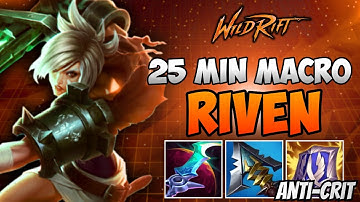Wild Rift: CRAZY 25 MINUTE HIGH-ELO RIVEN GAME