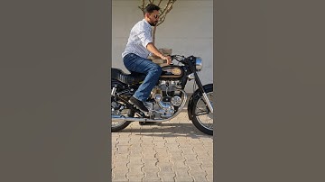 Kick start  Old bullet standard 350cc 💛🖤 #royalenfield #bulletlover #oldbullet #ytshorts #shorts