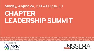 Chapter Leadership Summit - 2025–2026
