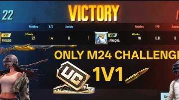 ONLY M24 CHALLENGE 1V1 ROOM PIYUDO GAMER   PRO PLAYER 1V1 #bgmi #challenge 