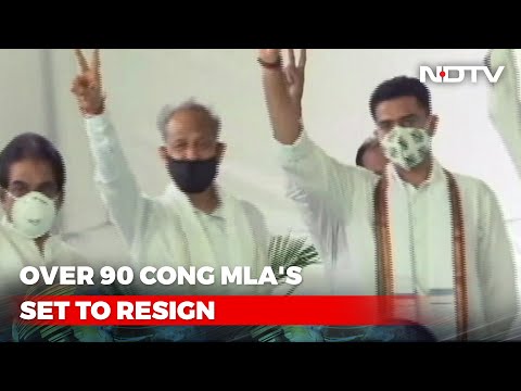 Huge Rajasthan Congress Crisis As 90+ Team Gehlot MLAs Threaten To Quit - NDTV
