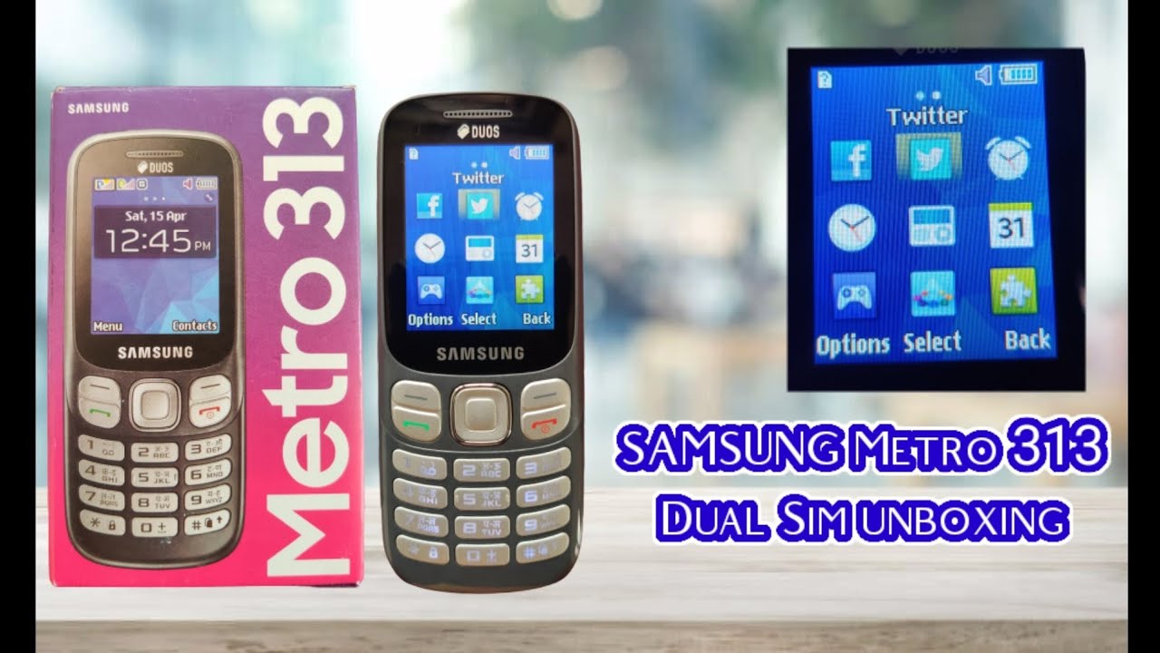 SAMSUNG Metro 313 Dual Sim unboxing 2021 | Samsung feature mobile unboxing 2021 in Telugu | Bhanu