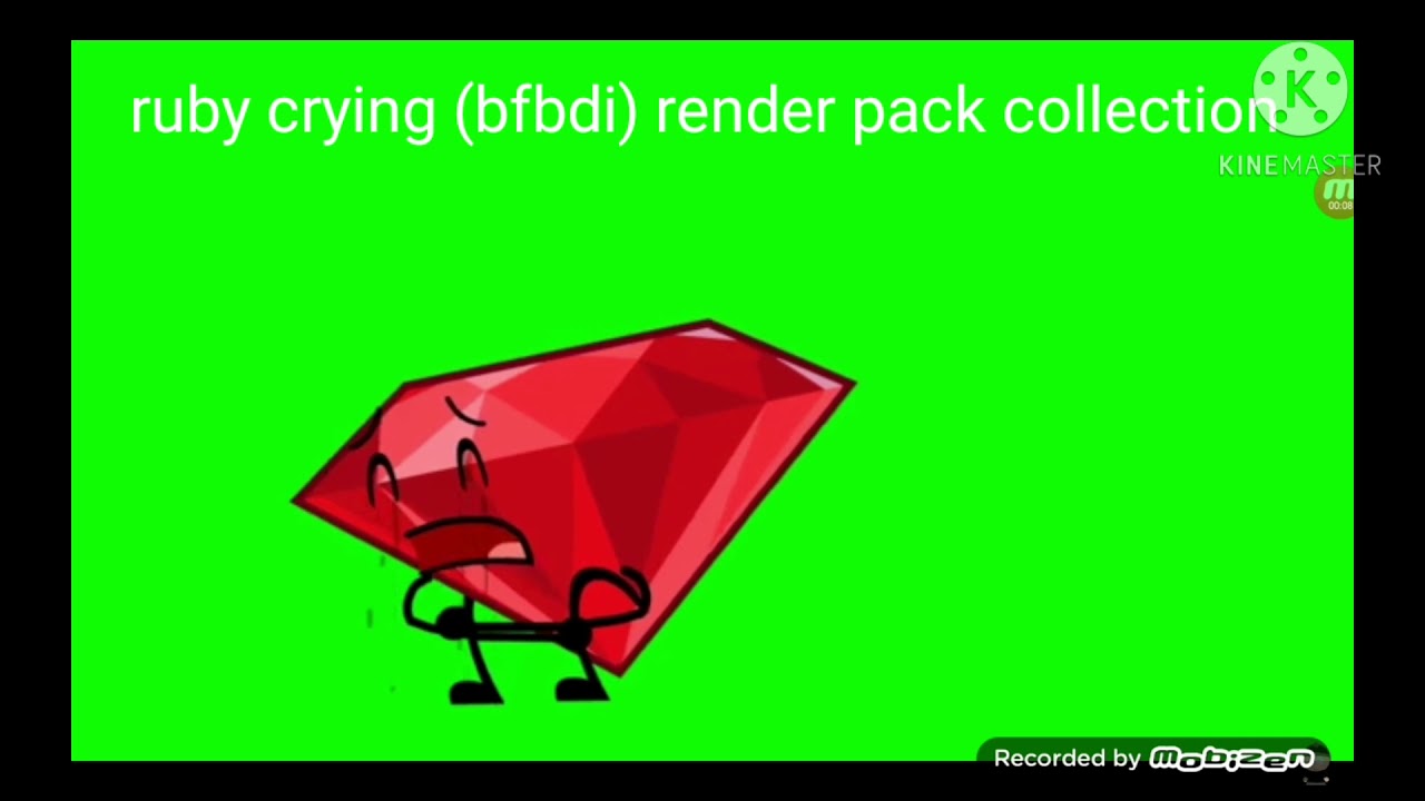 Край руби. BFDI Ruby. Рубин БФБ. BFB Рубин. Ruby crying.