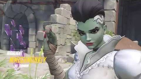 Sombra quintuple kill dva ult combo