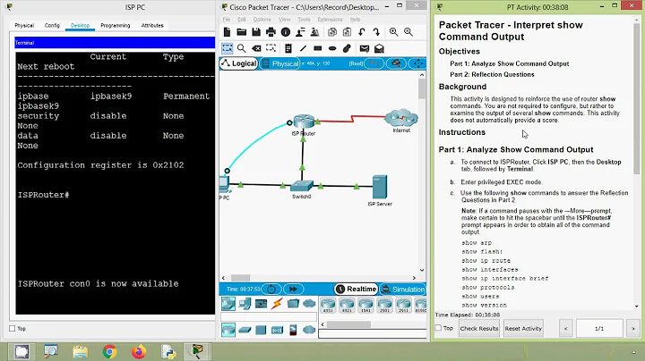 17.5.9 Packet Tracer - Interpret show Command Output