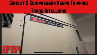Circuit 2 Compressor Keeps Tripping on a Trane SelfContained Intellipak EP154