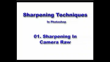 Sharpening  01 Camera Raw