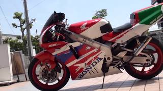 jhaチャンバーサウンド 1992 HONDA・NSR250R 美女モデルライダー 美人