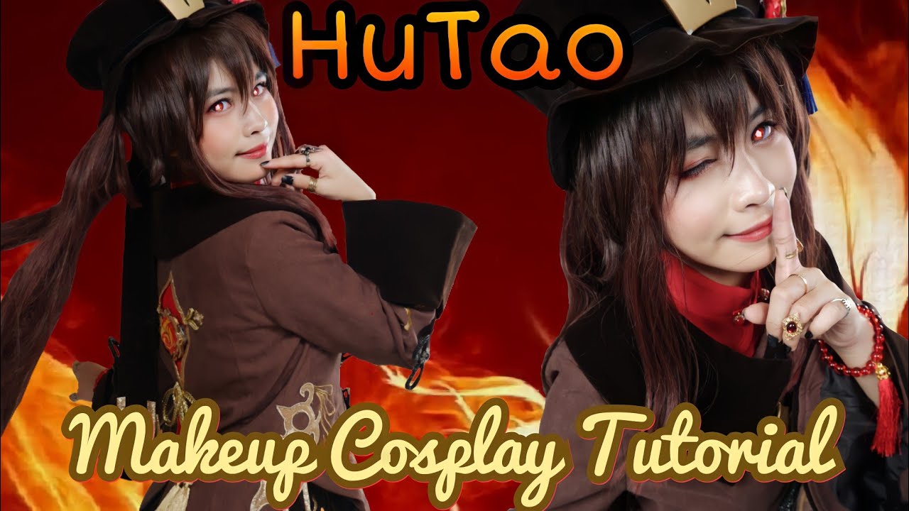 👻 HuTao Cosplay Makeup Tutorial 👻