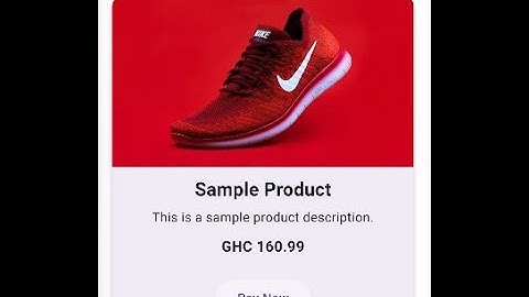 Create a simple Card Widget in Flutter (Speed Code)