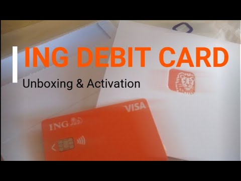 Unboxing ING Debit card | Activate ING debit card