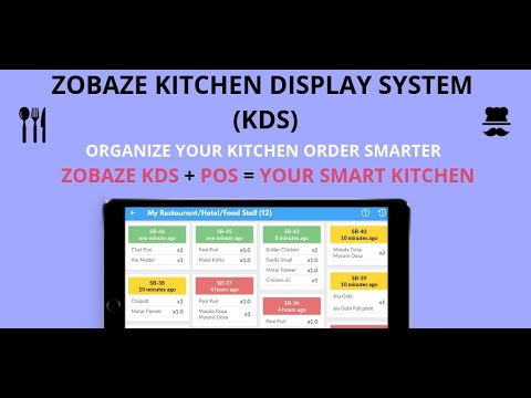 Zobaze Kitchen Display System KDS for Cafe, Restaurants and any Food shop / Stall