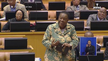 NSFAS  - Minister Naledi Pandor National Assembly in Parliament, 29 August 2018