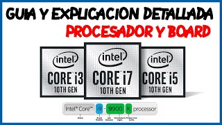 Guía para comprar procesadores INTEL Y MOTHERBOARD | Explicación completa I3 I5 I7 I9 + Generaciones