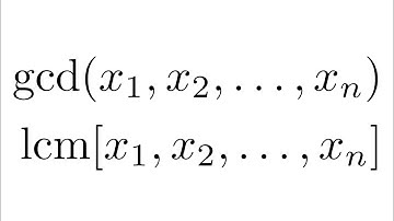 An interesting property of gcd and lcm...