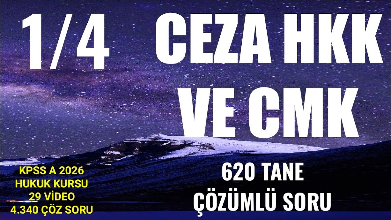 Ceza Hukuku Ve Ceza Muhakemesi 1/4 Kpss A