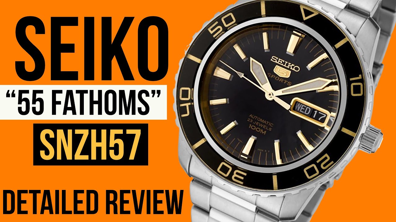 SEIKO “Fifty Five Fathoms” Automatic SNZH57- FULL IN-DEPTH REVIEW (2020) -  YouTube